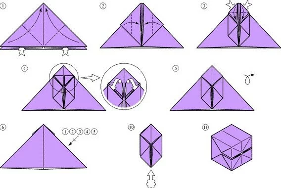 Как сделать Оригами из бумаги